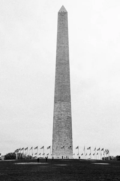 Waszyngton Stany Zjednoczone Listopada 2022 Pomnik Waszyngtona Czerni Bieli — Zdjęcie stockowe