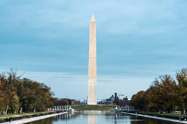 Washington Vereinigte Staaten November 2022 Washington Monument Mit Blauem Himmel — Stockfoto