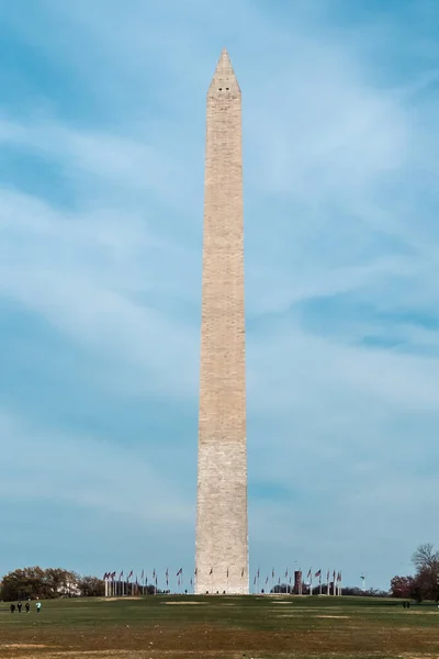 Вашингтон Соединенные Штаты Ноября 2022 Года Памятник Вашингтону Голубым Небом — стоковое фото