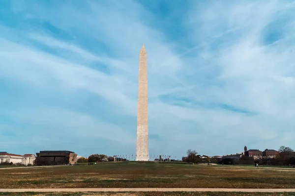 Washington Estados Unidos Novembro 2022 Washington Monumento Com Céu Azul — Fotografia de Stock