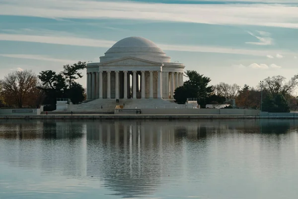 Washington Stati Uniti Novembre 2022 Thomas Jefferson Memoriale Con Cielo — Foto Stock