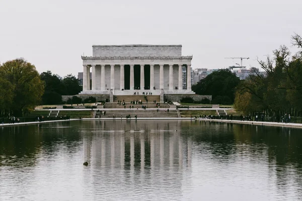 Washington Stati Uniti Novembre 2022 Monumento All Abraham Lincoln Una — Foto Stock
