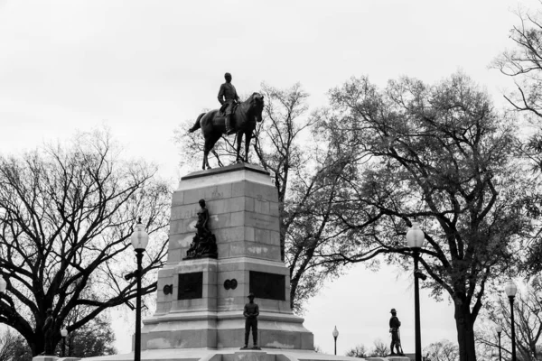 华盛顿特区 2022年11月29日 白宫后面的马术纪念碑 — 图库照片