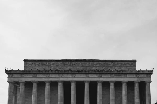 Washington Spojené Státy Listopadu 2022 Památník Abrahama Lincolna Šedém — Stock fotografie