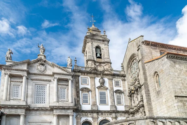 Oporto Portugal Abril 2022 Arquitectura Fachada Iglesia San Francisco Con —  Fotos de Stock