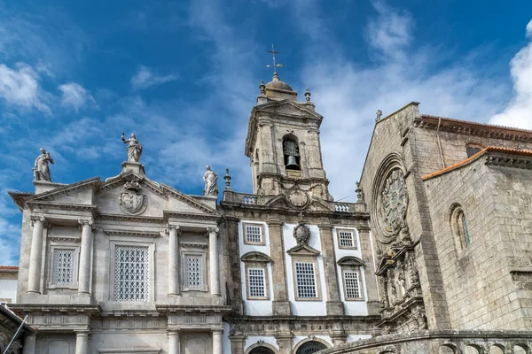 Oporto Portugal Abril 2022 Arquitectura Fachada Iglesia San Francisco Con —  Fotos de Stock
