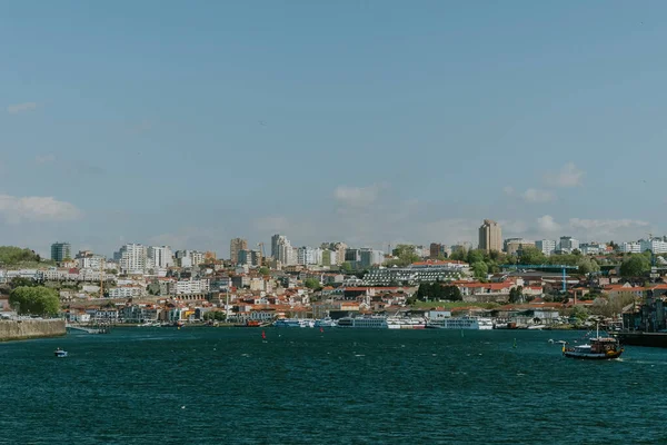 Paysage Panoramique Douro Porto Vila Nova Gaia Vue Arrière Plan — Photo