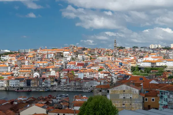 Porto Portugalia Kwietnia 2022 Panoramiczny Krajobraz Miasta Porto Jego Architektura — Zdjęcie stockowe