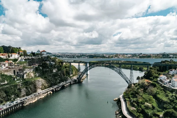 Порту Португалия Апреля 2022 Года Мост Марии Пиа Мост Сан — стоковое фото