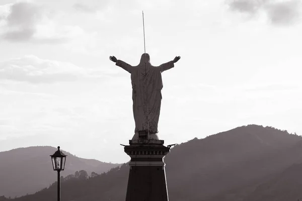 Jerico Antioquia Colombia March 2023 Sculpture Christ King Cristo Rey — Stock Photo, Image