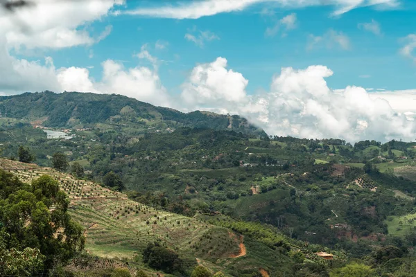 耶利哥的自然景观和乡村景观 安蒂奥基亚山 哥伦比亚 — 图库照片