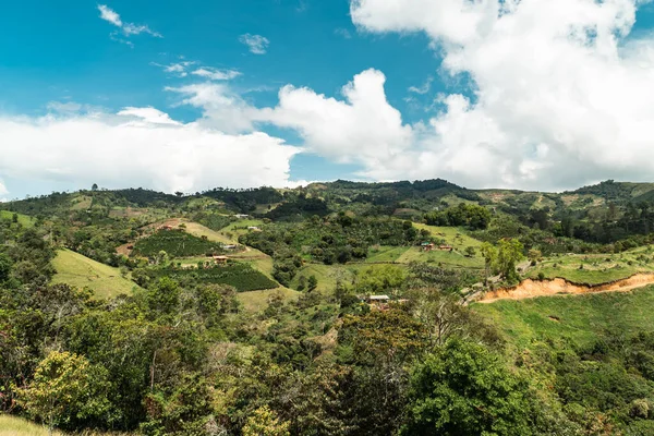 과푸른 하늘을 제리코 풍경이다 콜롬비아 — 스톡 사진