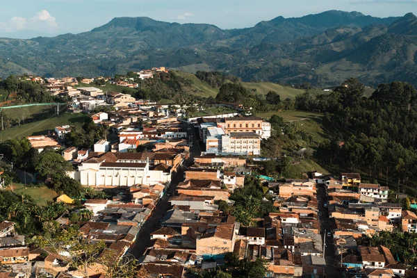 耶利哥全景 全景尽收眼底 哥伦比亚Antioquia Jerico — 图库照片