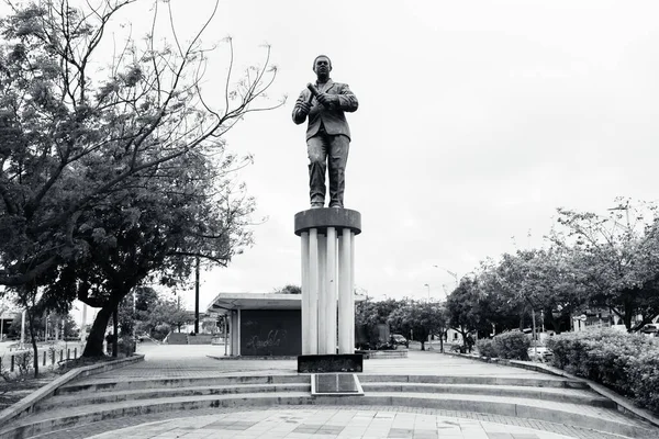 Barranquilla Atlntico Colombie Mars 2023 Sculpture Hommage Chanteur Joe Arroyo — Photo