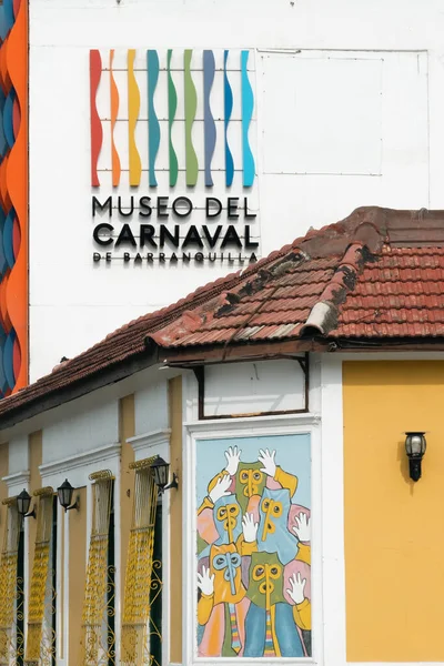 Stock image Barranquilla, Atlntico, Colombia. March 3, 2023: The House of the Carnival of Barranquilla with blue sky.