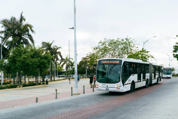 Barranquilla Atlntico Colômbia Março 2023 Transmetrô Ônibus Integrado Transporte Cidade — Fotografia de Stock