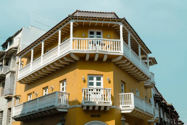 Barranquilla Atlntico Kolumbie Března 2023 Balkóny Architektura Zděného Města — Stock fotografie