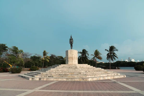 Cartagena Bolivar Colombie Mars 2023 Monument Inde Catalina Ciel Bleu — Photo