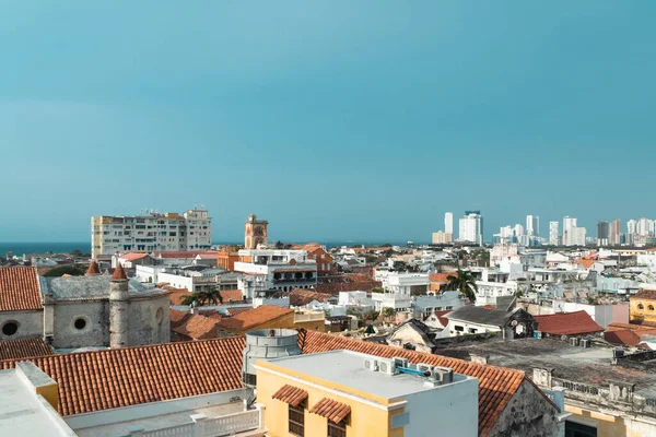Cartagena Bolivar Colombia Marzo 2023 Paesaggio Panoramico Della Città Murata — Foto Stock