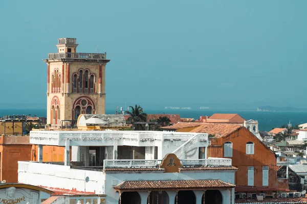 Cartagena Bolívar Colômbia Março 2023 Paisagem Panorâmica Cidade Murada Seus — Fotografia de Stock