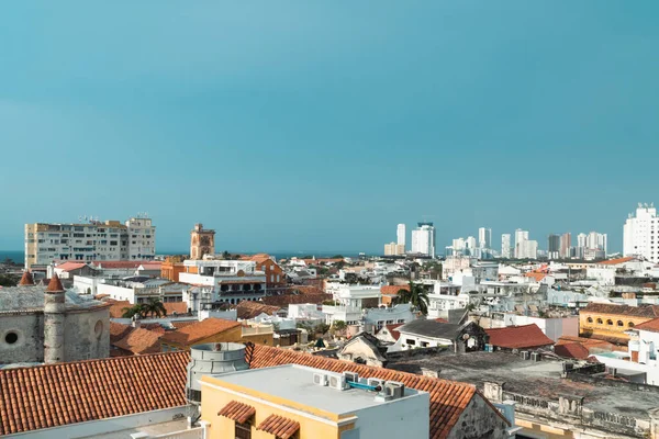 Cartagena Bolivar Colombia Marzo 2023 Paesaggio Panoramico Della Città Murata — Foto Stock