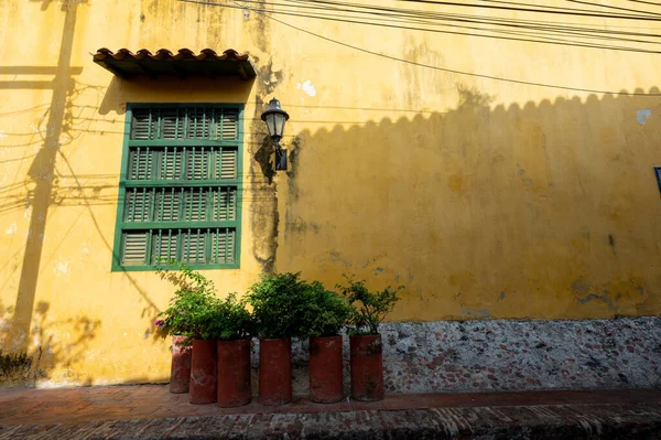 Cartagena Bolivar Kolumbien März 2023 Architektur Und Fassade Den Straßen — Stockfoto