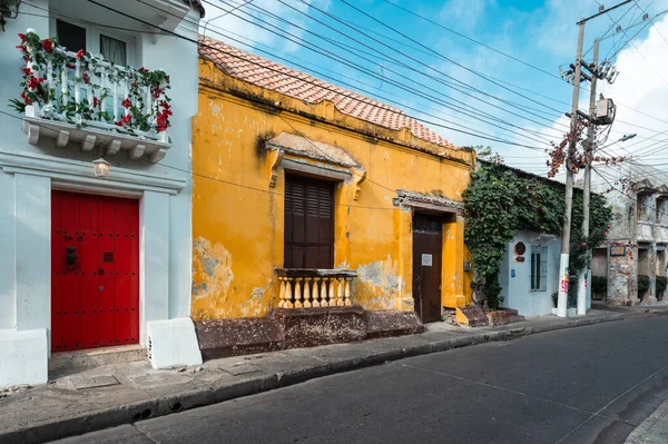 Καρταχένα Μπολιβάρ Κολομβία Μαρτίου 2023 Αρχιτεκτονική Και Πρόσοψη Στους Δρόμους — Φωτογραφία Αρχείου