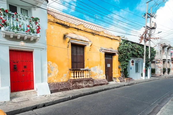 Καρταχένα Μπολιβάρ Κολομβία Μαρτίου 2023 Αρχιτεκτονική Και Πρόσοψη Στους Δρόμους — Φωτογραφία Αρχείου