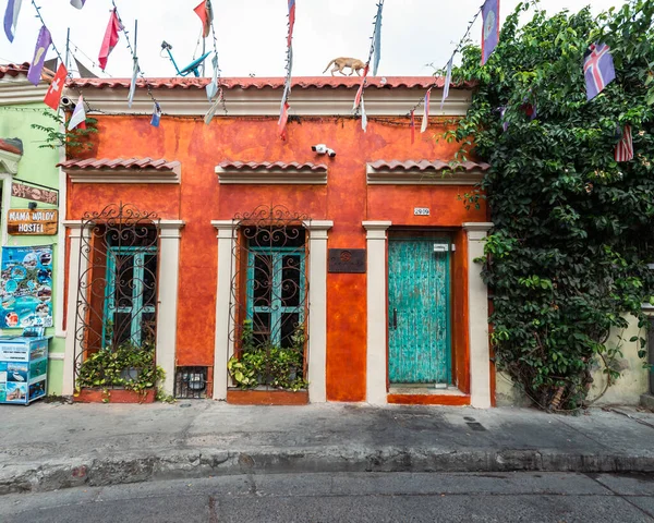 Cartagena Bolivar Colombia Mars 2023 Arkitektur Och Fasad Getsemanes Gator — Stockfoto
