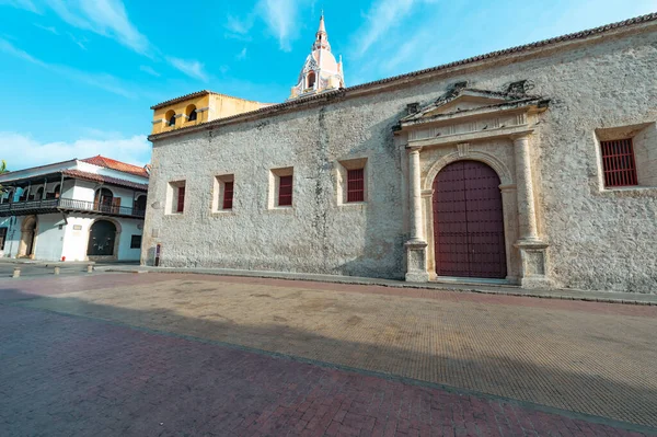 Cartagena Bolívar Kolumbie Března 2023 Katedrála Katedrála Kateřiny Alexandrie Modré — Stock fotografie