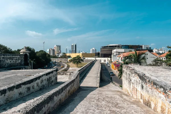 Cartagena Bolivar Colombia Marzo 2023 Paesaggio Con Cielo Blu Dalla — Foto Stock