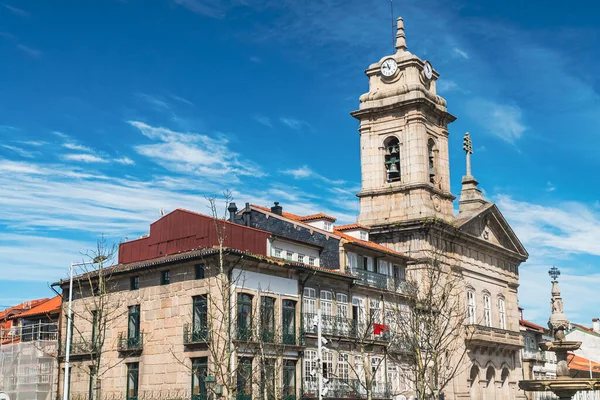 Guimaraes Portugal April 2022 Architectuur Gevel Van Sint Pietersbasiliek — Stockfoto