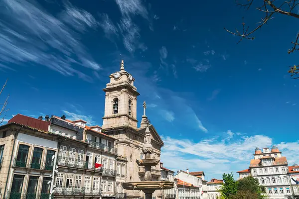 Guimaraes Portugalia Kwietnia 2022 Architektura Fasada Bazyliki Piotra — Zdjęcie stockowe