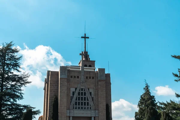 Guimaraes Portugal Abril 2022 Santuario Iglesia Penha Con Cielo Azul — Foto de Stock