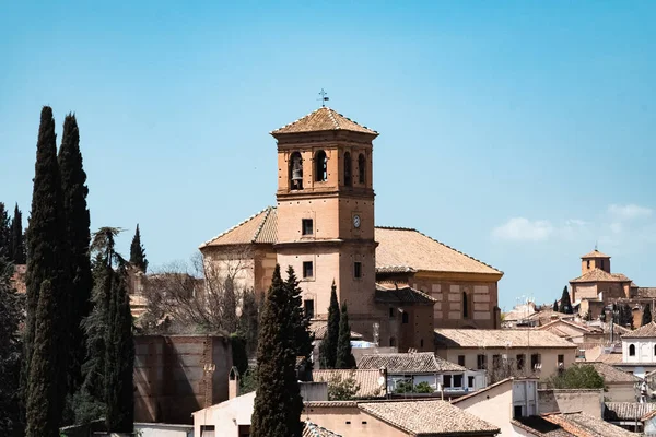 Granada España Abril 2022 Barrio Del Albaicín Catedral San Ildefonso — Foto de Stock