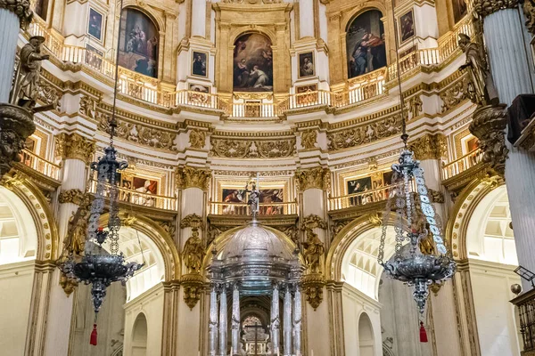 Granada Spanje April 2022 Heilige Apostolische Metropool Kathedraal Basiliek Van — Stockfoto