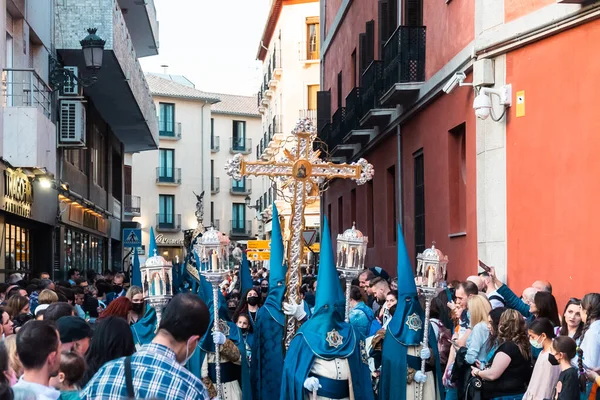 Granada Espaa April 2022 Uppståndelse Söndagsprocession Med Skulpturer Och Folkmassor — Stockfoto