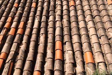 Albaisin mahallesinin çatıları. Granada, İspanya. 