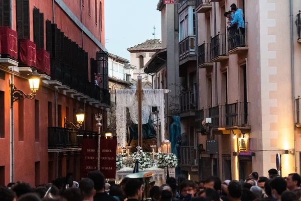 Granada Spanien April 2022 Prozession Zum Auferstehungssonntag Mit Skulpturen Und — Stockfoto