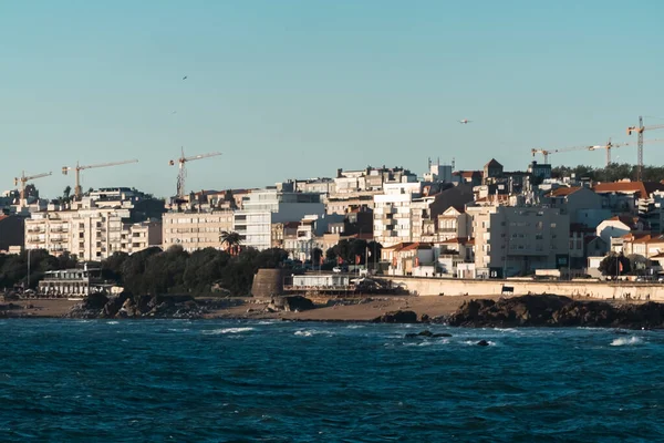 从迪耶罗河河口到大西洋的风景 葡萄牙波尔图 — 图库照片