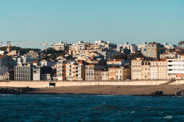 Landskap Mynningen Duero Floden Till Atlanten Porto Portugal — Stockfoto