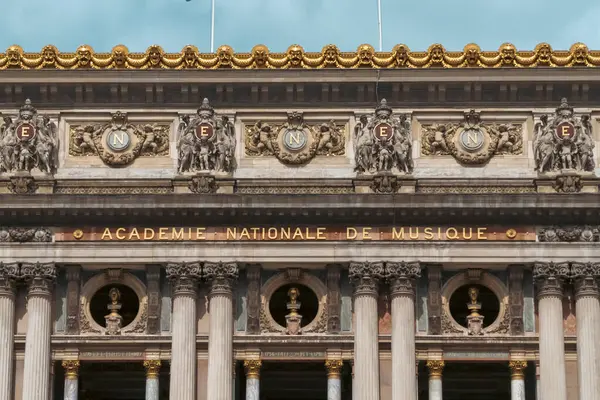 Paris France Avril 2022 Académie Nationale Musique Opéra Avec Ciel — Photo