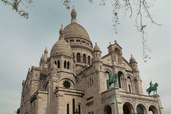 Paris, France. April 23, 2022: The Basilica of the Sacred Heart of Paris