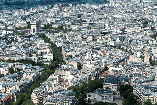París Panorámica Desde Torre Eiffel Vista Del Río Sena París — Foto de Stock
