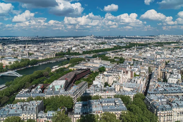 Parigi Panoramica Dalla Torre Eiffel Vista Sulla Senna Parigi Francia — Foto Stock