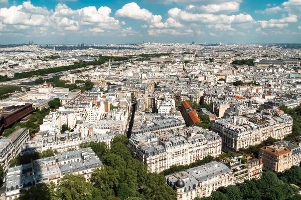 Panorama Paris Från Eiffeltornet Och Utsikt Över Floden Seine Paris — Stockfoto