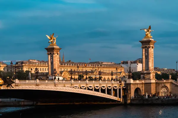 Historische Brug Seine Parijs Frankrijk — Stockfoto