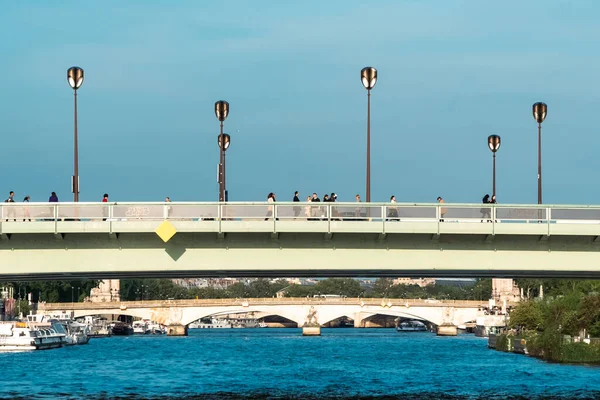 Puentes Sobre Río Sena París Francia —  Fotos de Stock