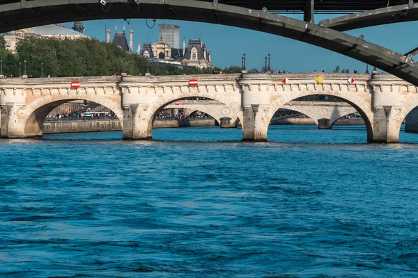 Мосты Через Сену Париже Франция — стоковое фото