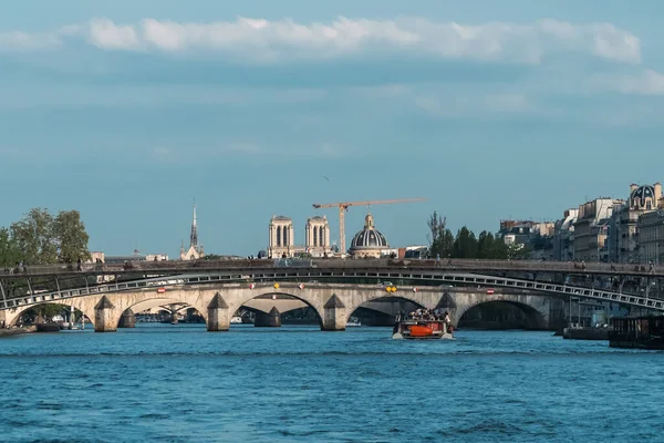 Most Nad Sekwaną Paryż Francja — Zdjęcie stockowe